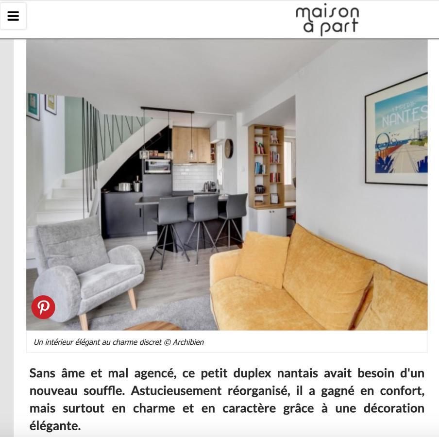 Sublime Duplex Nantes Cathedrale Apartment Exterior photo